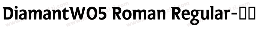 DiamantW05 Roman Regular字体转换